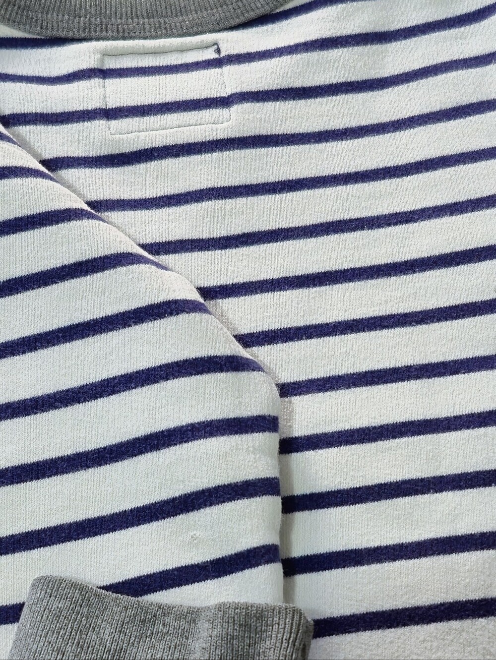 OshKosh B'gosh Boys Size 6 Blue White Striped Crewneck Sweatshirt Pullover - Picture 9 of 15